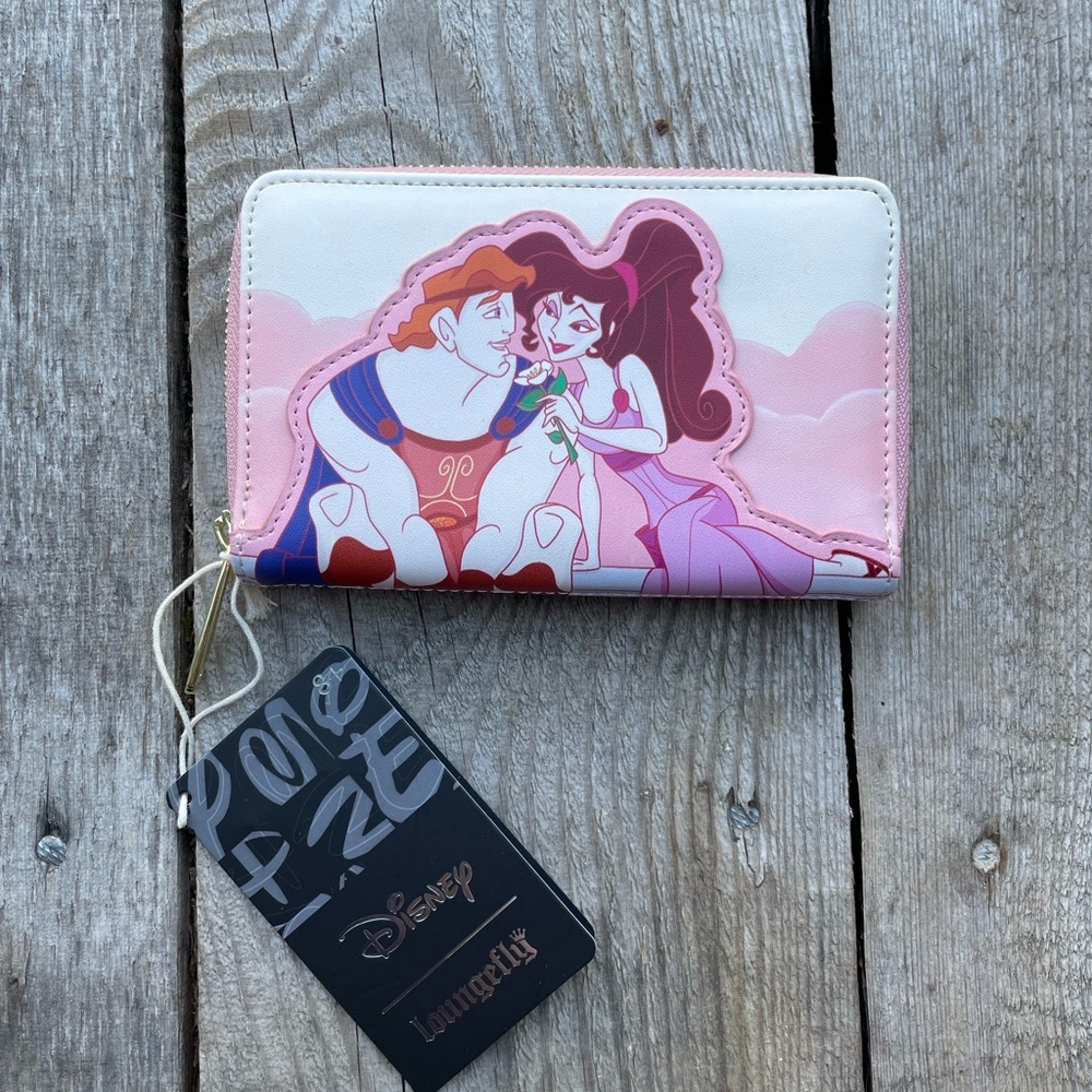 NWT Disney Loungefly Hercules and Megara Wallet